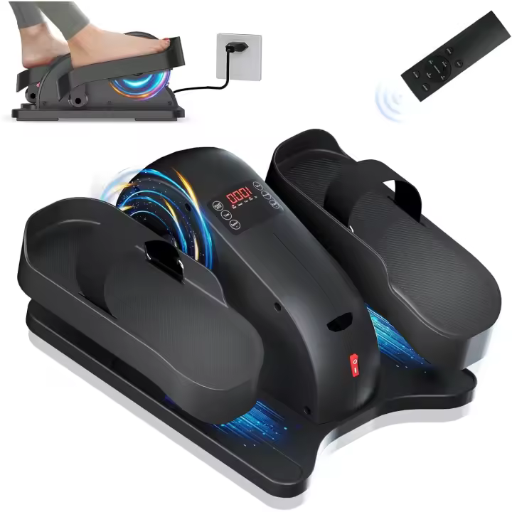 Mini Entrenador Eliptico Pedales Eléctricos para Personas Mayores Bicicleta de Fitness para Casa - 1