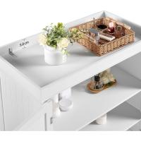 Armario de Almacenamiento Ajustable en Altura 183.5x76.5x40.5 cm Versátil para Cocina y Comedor - details 7