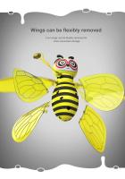 Vehículo Volador de Abeja Pequeña Helicóptero de Luz Sensor de Gesto Juguete Recomendado para Niños - details 4