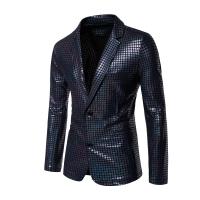 Conjunto de traje con estampado en caliente de lentejuelas para hombre, chaqueta, pantalones, trajes para fiesta y graduación - details 10