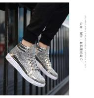 Zapatillas Retro de buena calidad para hombre, zapatos dorados de tendencia a la moda con cierre de cordones, forro de malla para temporada de otoño - details 27