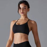 Sujetador deportivo cruzado, top sexy transpirable de secado rápido, sujetador de entrenamiento sin mangas para gimnasio - details 5