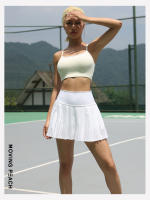 Falda de tenis de melocotón móvil para mujer, falda de Yoga de golf, Falda plisada ligera de tiro alto, falda de bádminton con bolsillos AKC - details 3