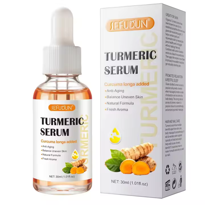 Suero de Turmerica para Manchas Dark Corrector Natural para Acné, Hiperpigmentación, Piel Suave - 1