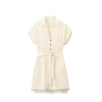Vestido Suelto Casual con Cuello en V Moda de Verano para Mujeres de Poliéster - details 1