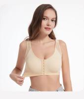 Ropa interior con cinturón corrector en forma de joroba para mujer con botón frontal, diseño fino, pecho grande, sujetador pequeño, sin anillo de acero, deportes, T - details 3