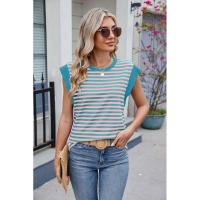 BUNO- Blusas informales holgadas a rayas para mujer, moda de verano 2025, camisas y blusas Vintage de gran tamaño para mujer, Top elegante juvenil para mujer - details 13