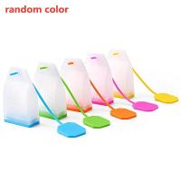 Infusor de silicona con forma de bolsa, colador de té, difusor de filtro de hojas, accesorios de cocina, accesorios de tetera, Color aleatorio, PC - details 1