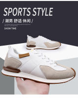Zapatos casuales de hombre, zapatos blancos pequeños de cuero, zapatos versátiles para niños, zapatos Forrest Gump - details 2