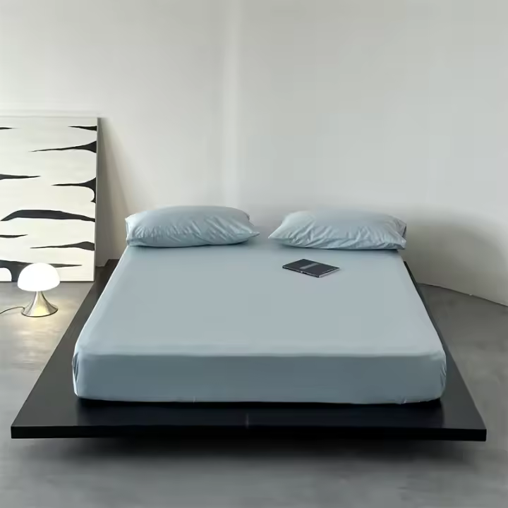 Bonenjoy-funda de cama 100% algodón, Sábana bajera elástica, Funda de colchón agradable para la piel, ropa de cama suave (sin funda de almohada), 1 unidad - 1