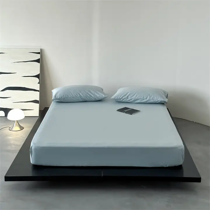 Bonenjoy-funda de cama 100% algodón, Sábana bajera elástica, Funda de colchón agradable para la piel, ropa de cama suave (sin funda de almohada), 1 unidad - 1