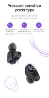 Reloj inteligente con pantalla completamente táctil de 1,3 pulgadas y auriculares Bluetooth TWS 2 en 1 - details 5