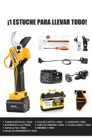 Podadoras eléctricas profesionales PRU45PLUS de 45mm, tijeras de podar inalámbricas de 1150W para huertos, árboles frutales, poda de ramas de olivares - details 6