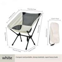 Tela Oxford plegable ultraportátil para exteriores, silla de pesca en forma de luna, muebles de camping para senderismo ligeros y desmontables - details 7