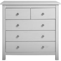 Comoda Noche Blanca de 5 Cajones Conjunto de Muebles para Sala de Estar - details 3