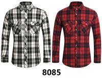 Camisa de Manga Larga con Estampado Geométrico a Rayas Estilo Casual para Hombres - details 1