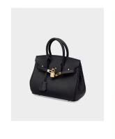 Bolso de hombro de cuero para mujer, bolso Kelly, Lychee Platinum, versátil, regalo para niñas, accesorios para atuendo, moda - details 26
