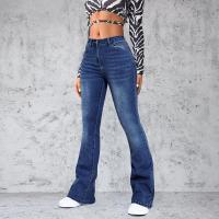 Vaqueros acampanados azules de cintura alta para mujer, pantalones de moda - details 5