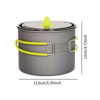 Utensilios de vajilla para cocinar, utensilios de cocina multiusos para acampar, olla para pescar, cocina, supervivencia, senderismo, fogata - details 5