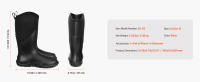 SucceBuy Botas de Goma, Calzado Protector, Botas de Caza Antideslizantes Impermeables, Botas de Barro Aisladas para Jardinería, Calzado Protector - details 5