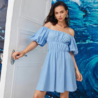 Vestido azul cielo de mujer vestido casual - details 0