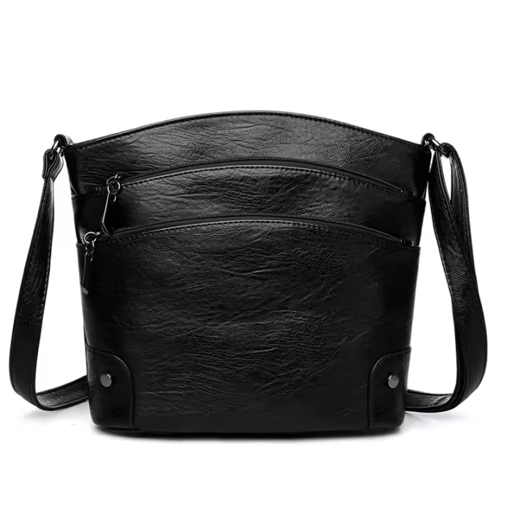 Bolso de señora, bolso bandolera, bolso de gran capacidad tipo cubo, bolso bandolera retro de señora - 1