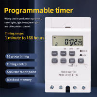 Interruptor de temporizador Digital, relé programable electrónico automático, Control de tiempo de 168 horas, semana/día/minutos/segundo, KG316S 220VAC 25A - details 12