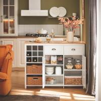FKW47-W Carrito de Servir Carrito Auxiliar Cocina estantería de Cocina Carrito de Cocina móvil 100 x 92 x 45 cm Blanco ES - details 66