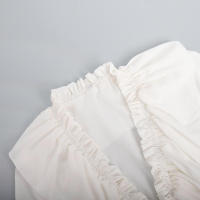 para mujer Primavera Verano Nuevo vestido corto de gasa con manga acampanada - details 10
