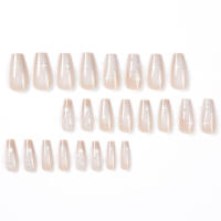 24 piezas de uñas postizas de cobertura completa para mujer, sin esmalte, para personas expertas en manicura - details 2