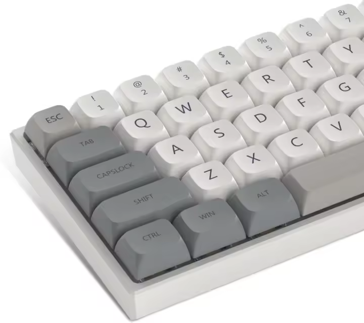 Teclas de 125 teclas PBT Retro Apocalypse Dye, sublimación XDA, perfil para Gateron MX Switch, Teclado mecánico - 1