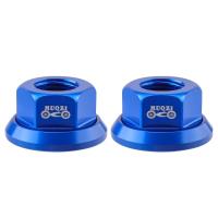 2 uds CNC 3/8 tuerca de cubo de bicicleta M10 tornillo de eje trasero de alta resistencia accesorios de bicicleta de aleación de aluminio anodizado MTB - details 3
