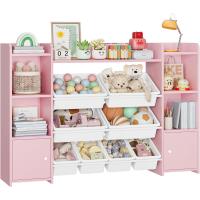Librería Infantil Montessori, Estantería Infantil para Juguetes y Libros, Organizador Juguetes Infantil (Rosa) - details 0
