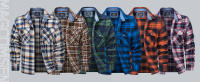 MAGCOMSEN Hombres Plaid Camisas de franela de algodón de manga larga Camisa Casual Button Down Camisas de lana con 2 bolsillos - details 2