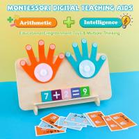 Juegos Educativos Niños 3-6 Años, Juguetes Montessori Matemáticas, Contando Juego de Aprendizaje, Juguete de Madera 3 4 5 Años Niños Niñas - details 2