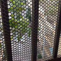 Red de protección para balcón con agujero pequeño, malla anticaída, resistente al desgaste, no tóxica, negra, para niños, balcón - details 2