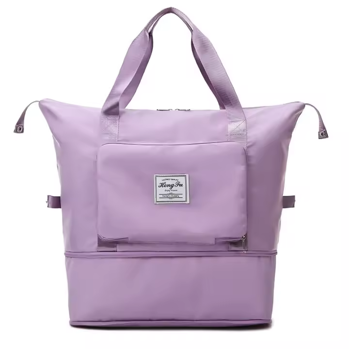 Bolsa De Viaje Plegable, Bolsa De Deporte Seca Y Húmeda, Bolsa De Viaje De Fin De Semana, Almacén Independiente De Calzado - 1