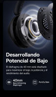 Baseus Bass 30 Max  Auriculares Bluetooth 5.3 Cancelación de ruido, graves potenciados, larga duración, para juegos y deportes - details 3