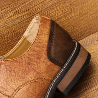 Zapatos casuales de negocios tendencia retro zapatos de cuero de gran tamaño - details 11