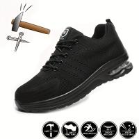 Zapatos de seguridad con cordones para hombre, calzado de trabajo, duradero, a prueba de perforaciones, Unisex - details 4