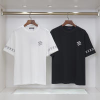 Camisetas Casuales de Verano para Hombres Algodón Puro, Cuello Redondo, Mangas Cortas, Nuevas Camisetas de Pareja con Estampados de Logotipo - details 16