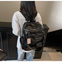 Nueva Mochila Con Cremallera Multibolsillo Para Estudiantes Universitarios, Mochila Escolar De Nicho, Mochila Locomotora De Tendencia Para Mujeres - details 24