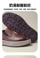 Nuevos zapatos de cuero para hombre, de cuero genuino de alta gama, zapatos de cuero vacuno puro con suela blanda - details 2