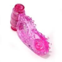 Anillo vibratorio estimulador de clítoris retardante de eyaculación hombre juguetes sexuales para pareja Vagina orgasmo vibrador de placer Dual - details 8