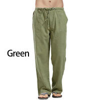Spring Men's Linen Wide Leg Pants Oversized Sports Street Casual Yoga Pants Sweatpants Men's - details 6