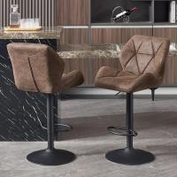 Sillas de Bar Taburete Regulables en Altura Design de Resalto con Cojín de Terciopelo - details 17