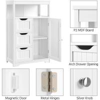 Auxiliar Cocina Multiusos Puertas Dobles Salón Entrada Blanco 555x295x865 cm - details 4