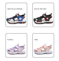 Sandalias de Playa para Niños Verano 2025 Zapatos Cómodos de Cuero Antideslizantes con Forro de Viscosa/Poliéster Zapatos Exteriores de Moda para Primavera/Verano - details 1