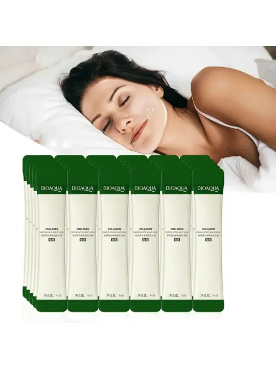 Mascarillas Faciales de Colágeno BIOAQUA 30pcs Hidratantes, Iluminadores, Refirmantes - 1
