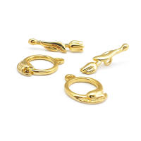 Pulsera de Tirantes Geométricos de Latón Dorado 18K Clasps para Hacer Joyería DIY - details 142